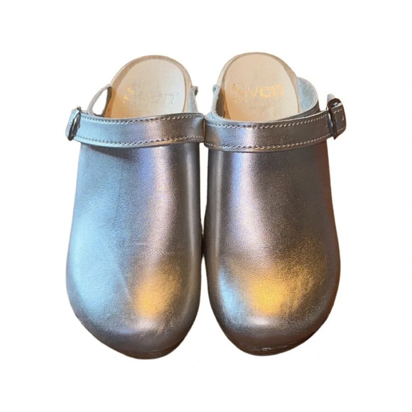 Sven Girl's Clog Silver Sling Strap Size 31/1 - Picture 4 of 8